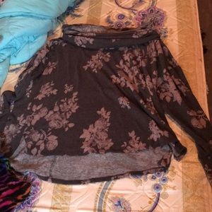 Long sleeve floral shirt